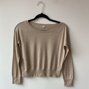 Chan Luu Cropped Silk Cashmere Sweater